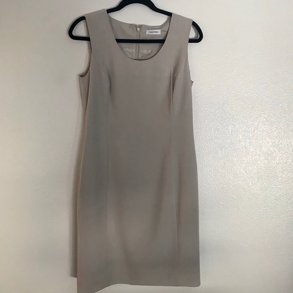 Calvin Klein Dresses & Skirts - 2/$15🌸Calvin Klein sleeveless classic khaki dress